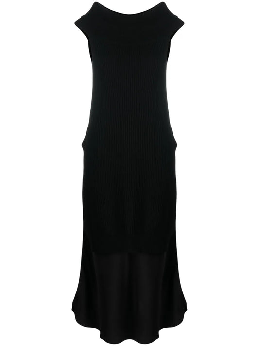 Off-Shoulder Wool Blend Maxi Dress