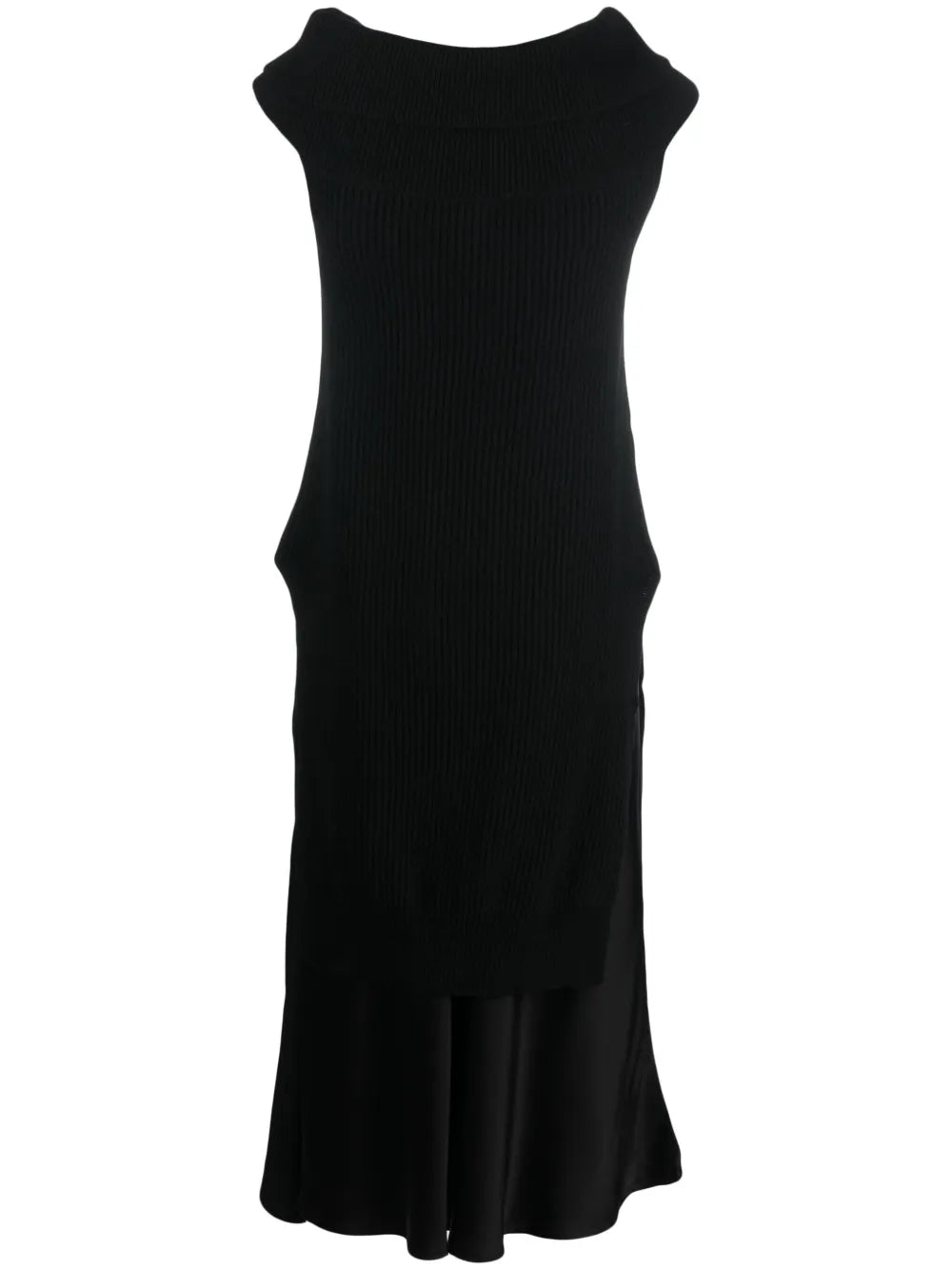 Off-Shoulder Wool Blend Maxi Dress