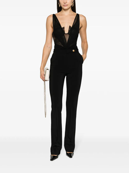 Seam-Detail Tailored Trousers