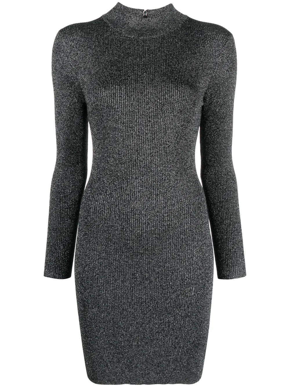 Ribbed-Knit Lurex Dress