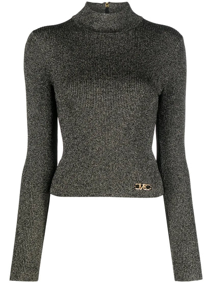 Logo-Plaque Lurex Jumper