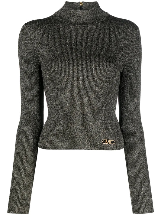 Logo-Plaque Lurex Jumper