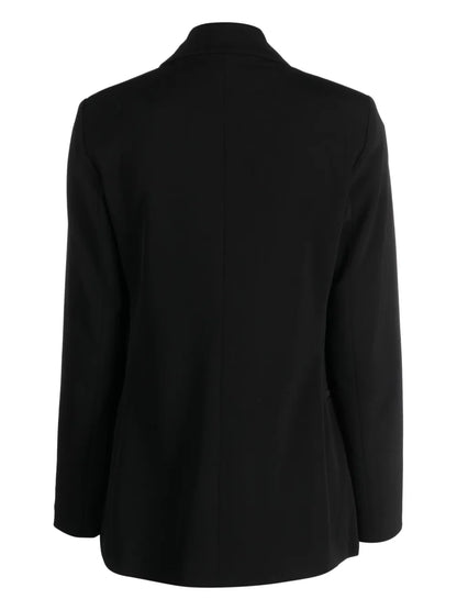 Double-Breasted Notched-Lapels Blazer