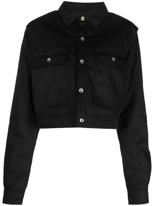 Cut-Out Cropped Jacket