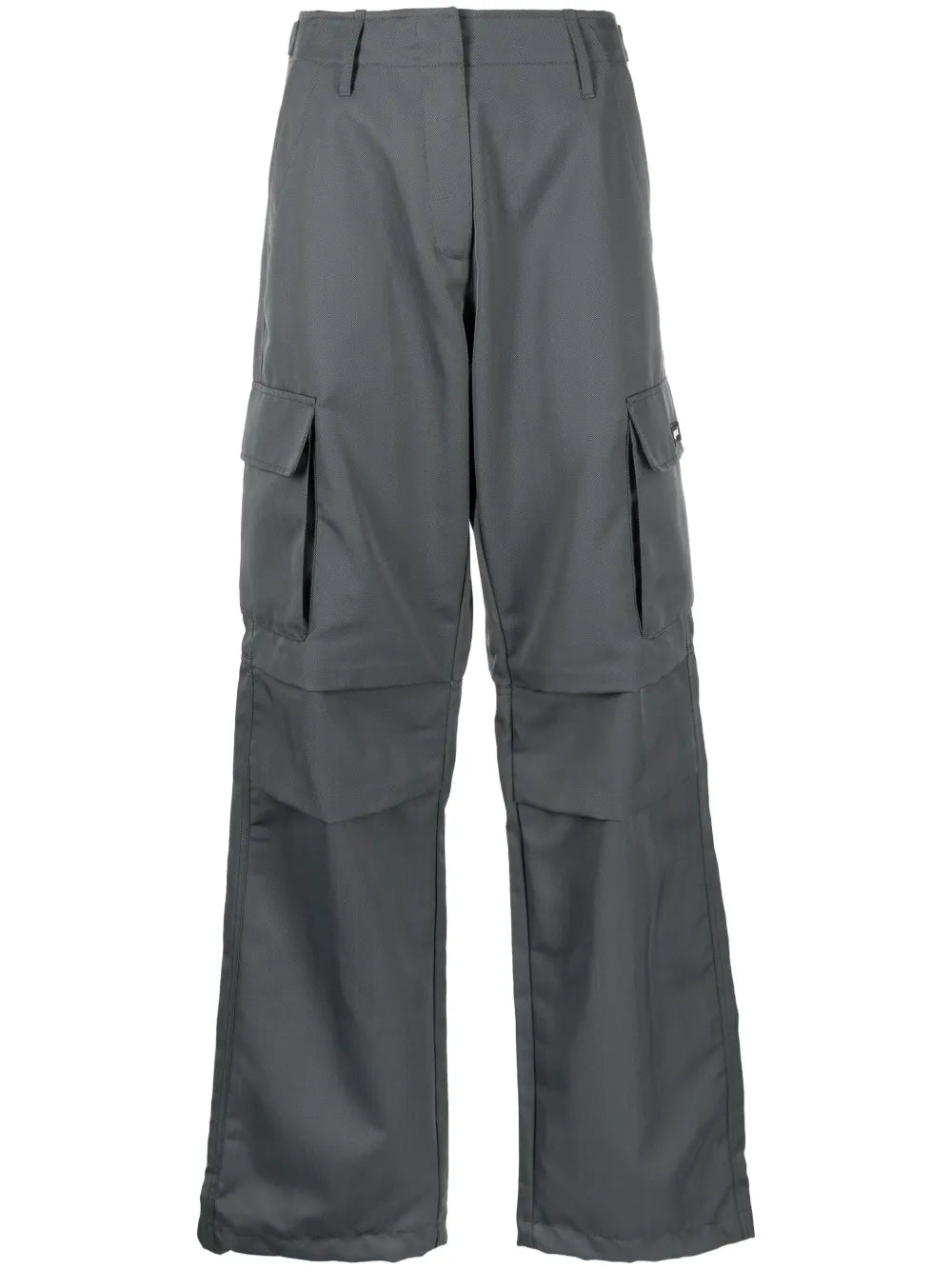 Wide-Leg Cargo Trousers