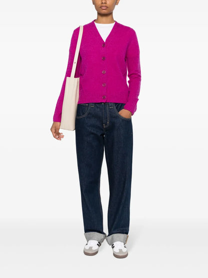 V-Neck Wool Cardigan
