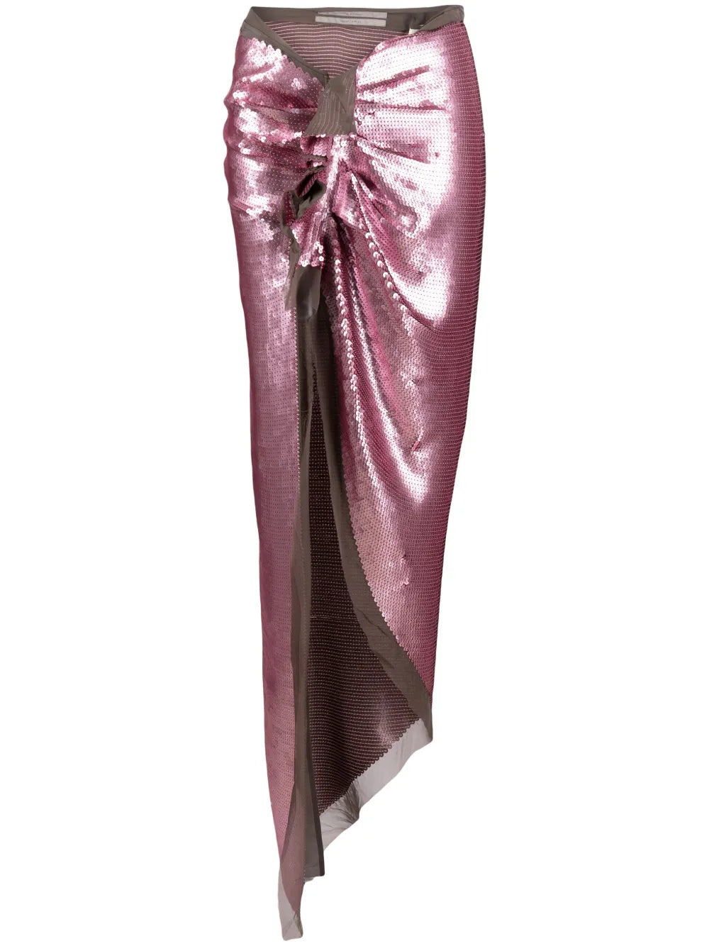 Sequinned Asymmetric Maxi Skirt