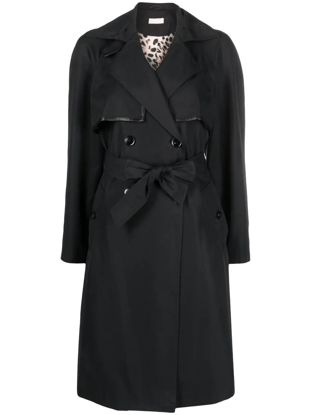 Notched-Lapels Cotton-Blend Trench Coat