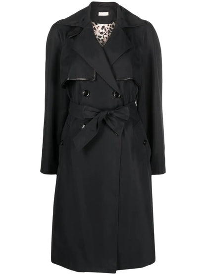 Notched-Lapels Cotton-Blend Trench Coat