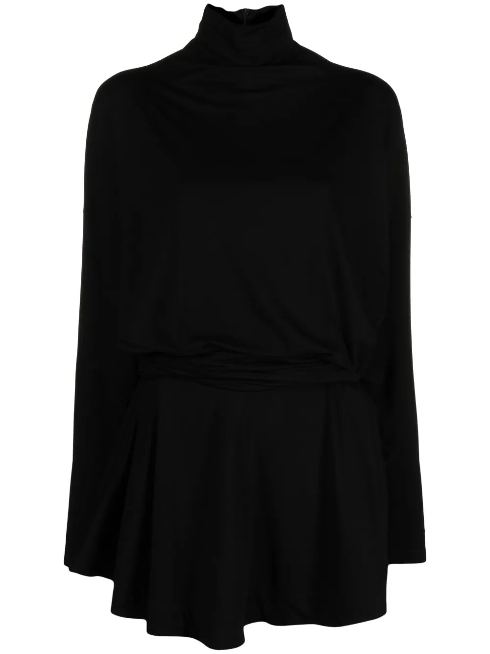 Draped Jersey Minidress