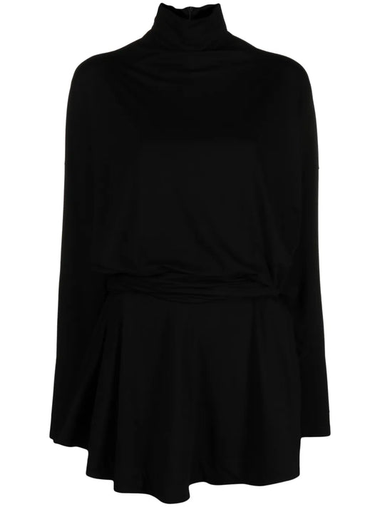 Draped Jersey Minidress