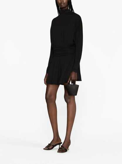 Draped Jersey Minidress
