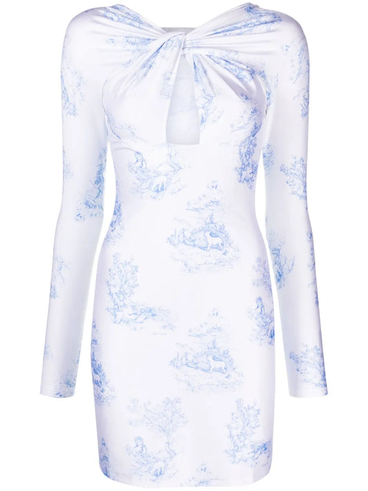 Twisted Cut-Out Mini Dress