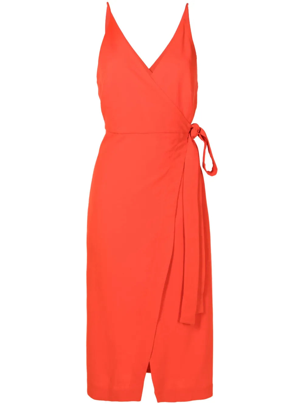 Wraparound Belted Midi Dress