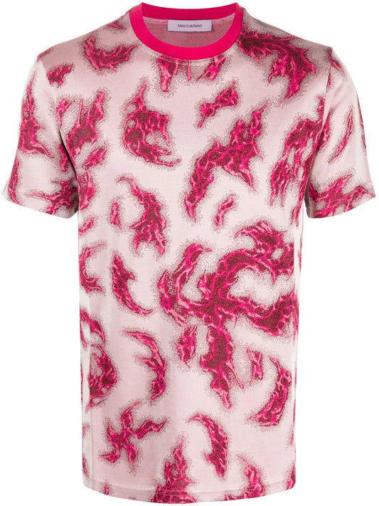 Graphic-Print Jacquard T-Shirt