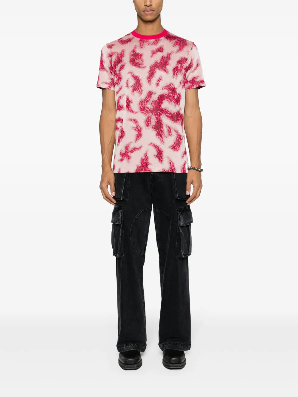 Graphic-Print Jacquard T-Shirt