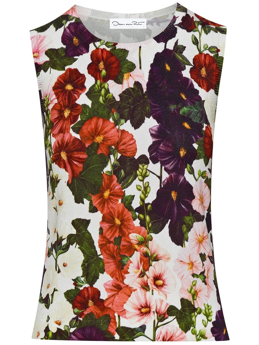 Hollyhocks Floral-Print Tank Top