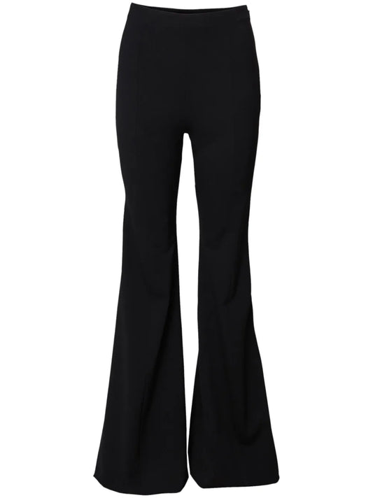 High-Waist Flared Trousers