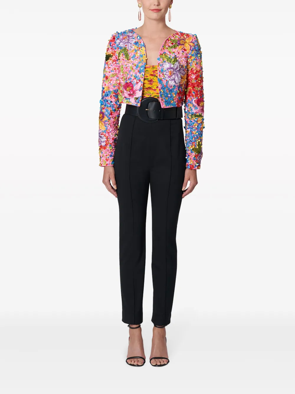High-Waisted Wool Trousers