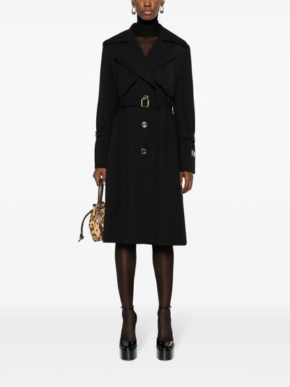Virgin Wool-Blend Trench Coat