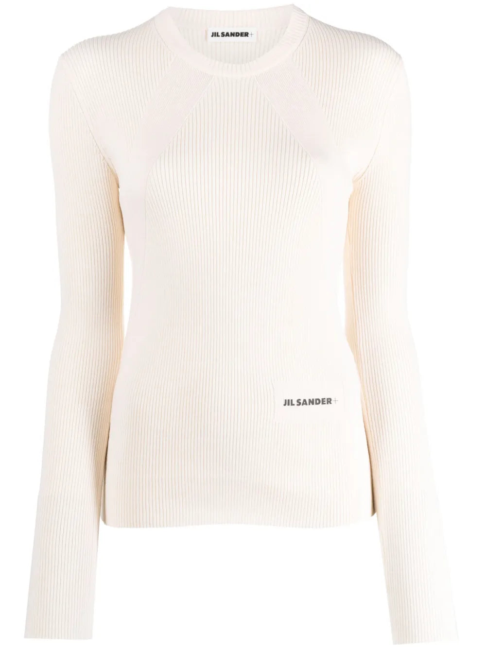 Logo-Patch Ribbed-Knit Top