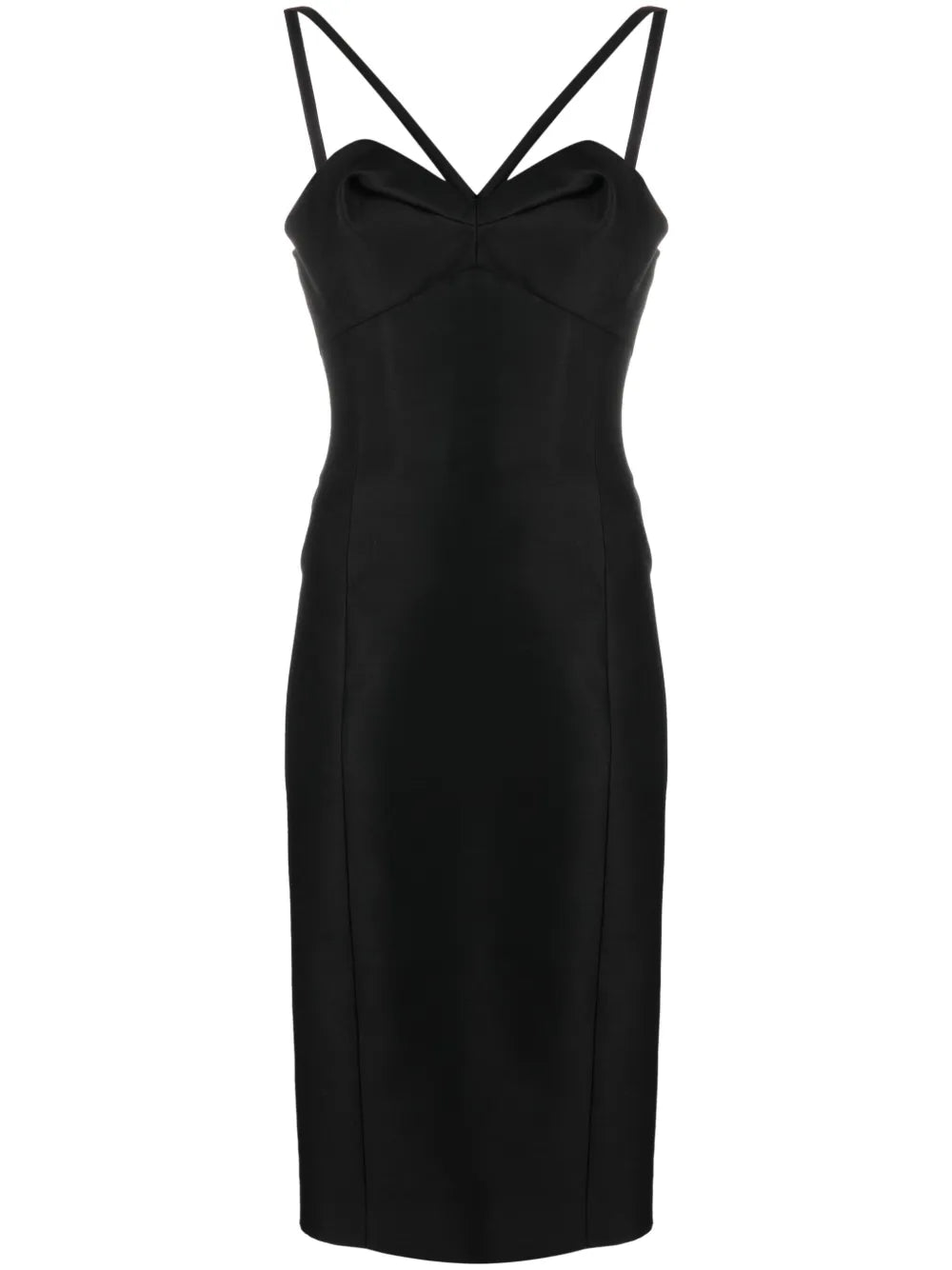Halterneck Bustier Midi Dress