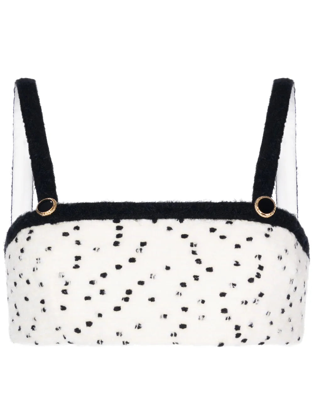 Bouclé Wool-Blend Cropped Top