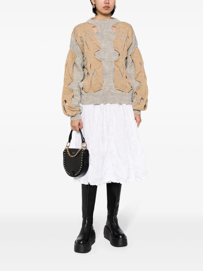 Panelled Cut-Out Jumper