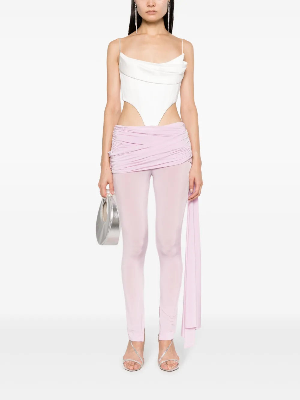 Sash-Detail Jersey Leggings