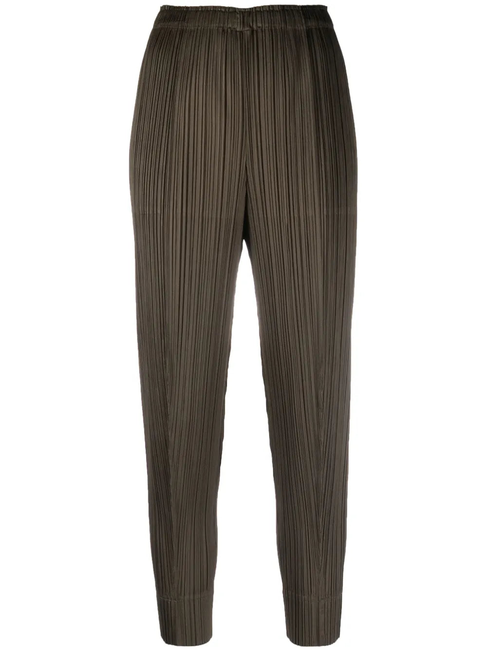 High-Waisted Pleated Trousers