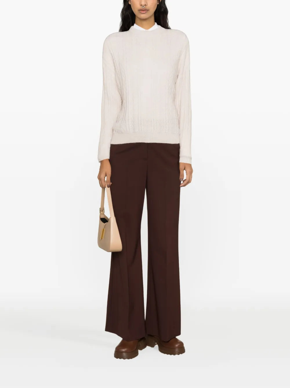 Cable-Knit Wool-Blend Jumper
