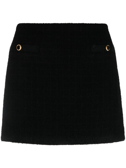 Bouclé Virgin Wool-Blend Miniskirt
