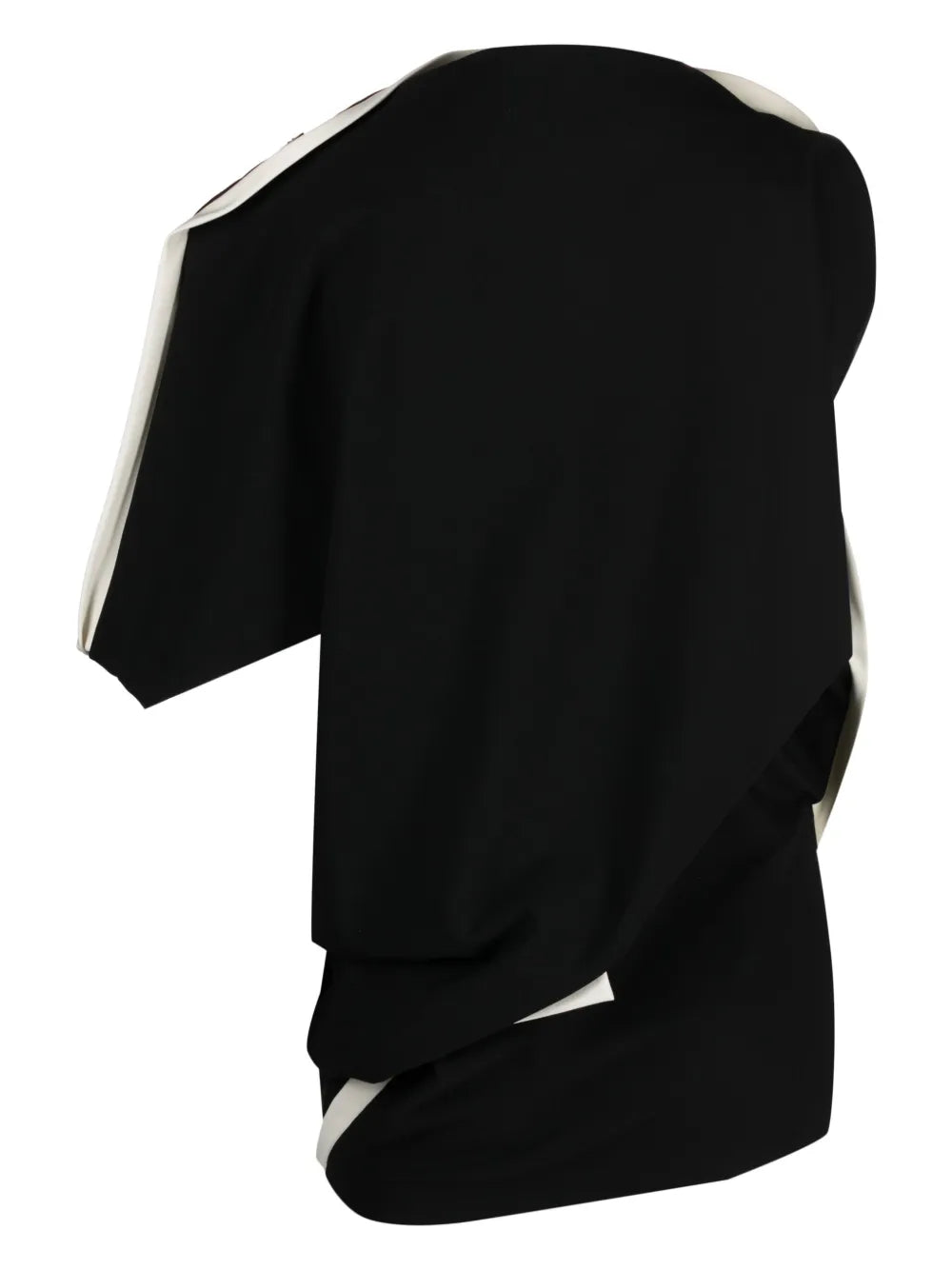 Assembled Asymmetric Draped Blouse