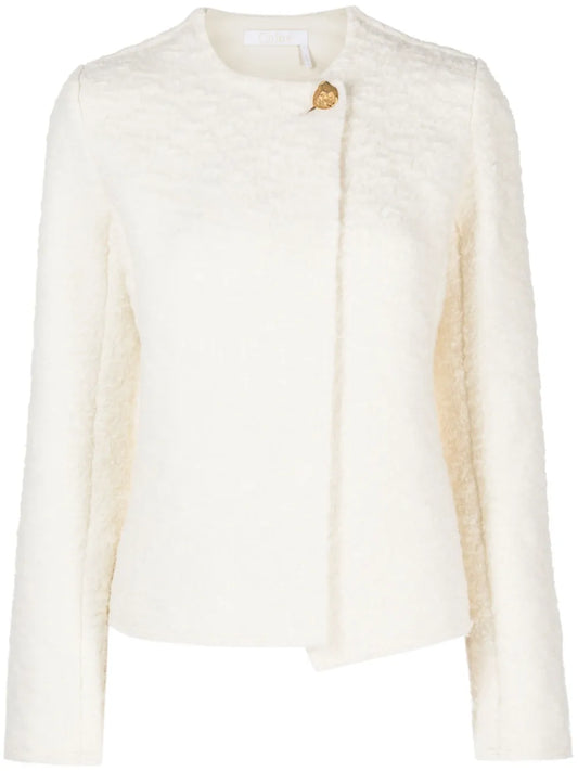 Textured Wool-Blend Jacket