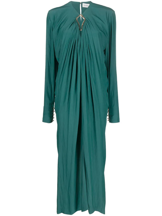 Draped Midi Dress