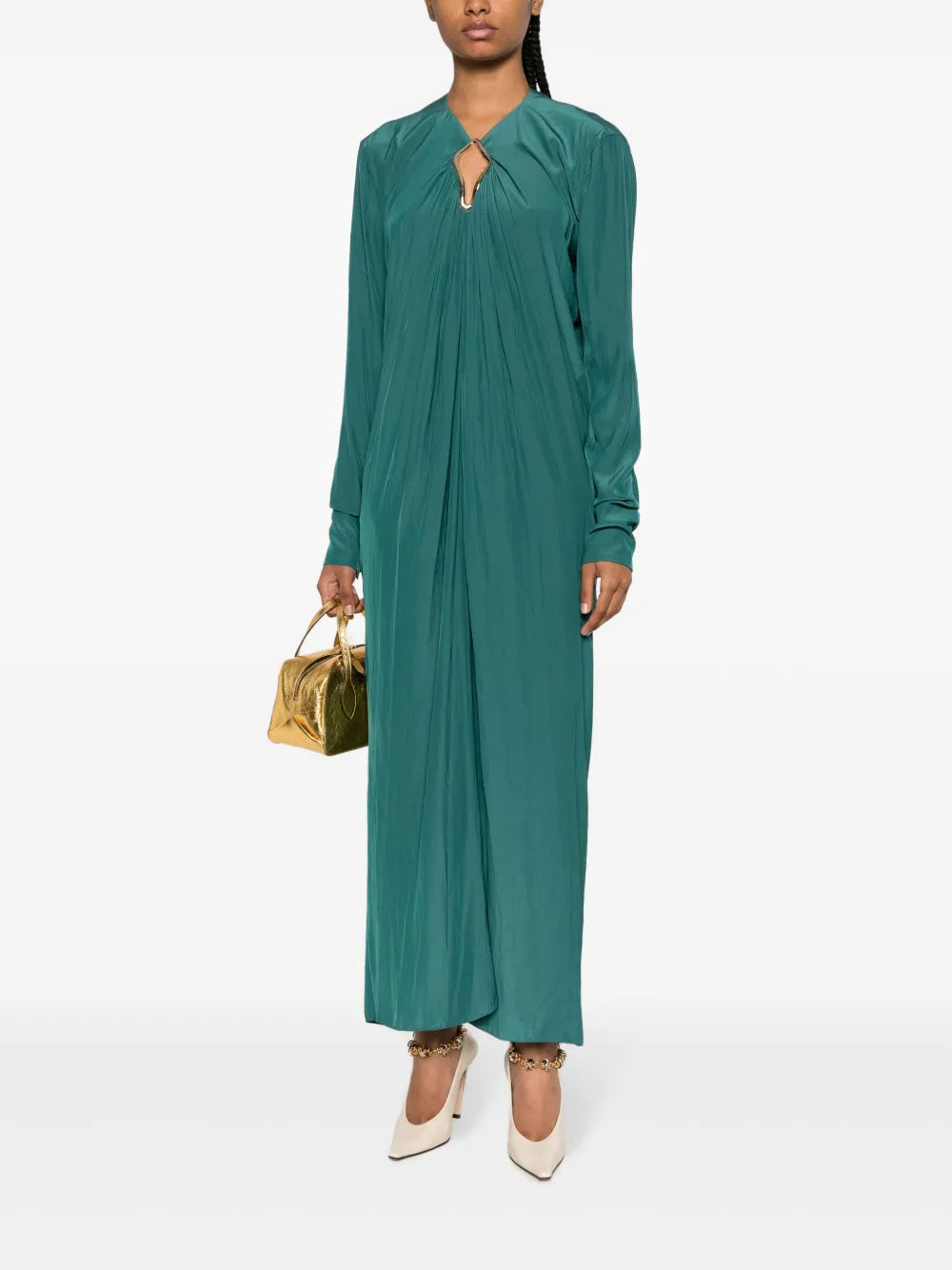 Draped Midi Dress