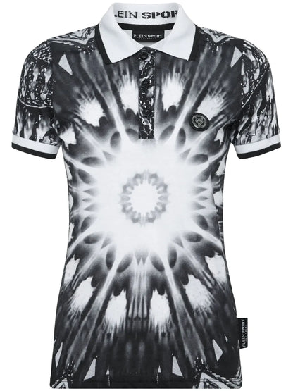 Graphic-Print Cotton Polo Shirt