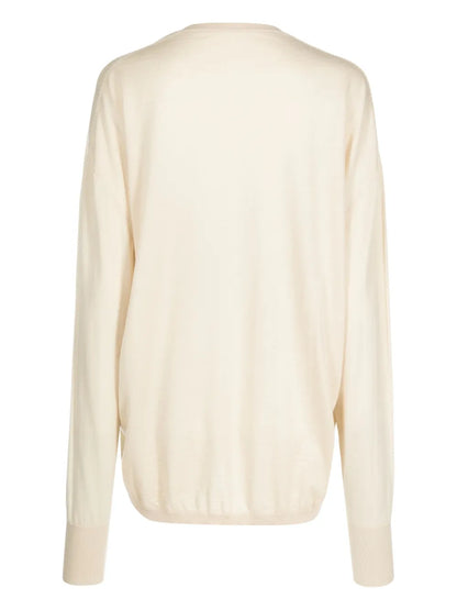 V-Neck Virgin-Wool Jumper