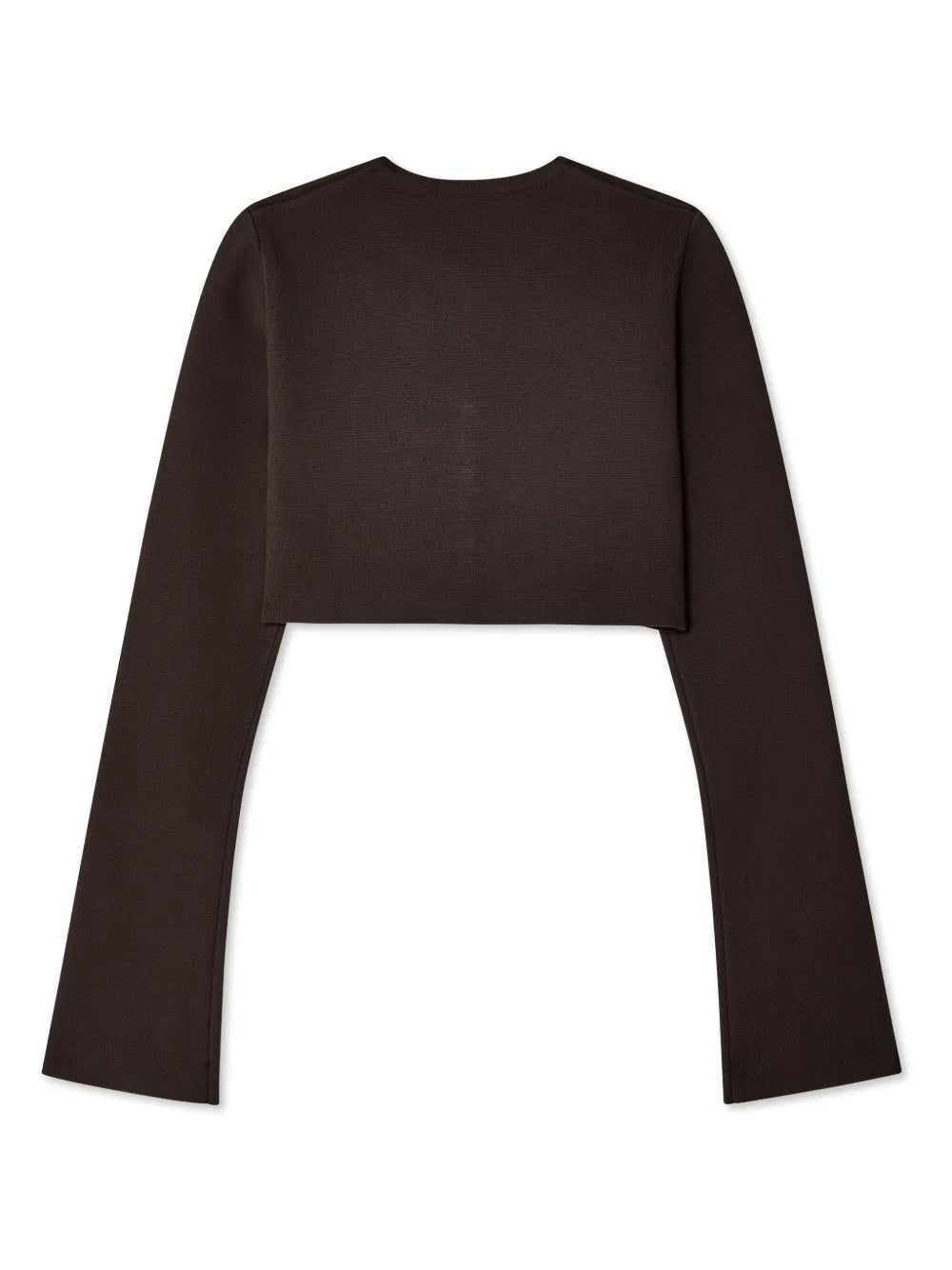 Cropped Fine-Knit Cardigan