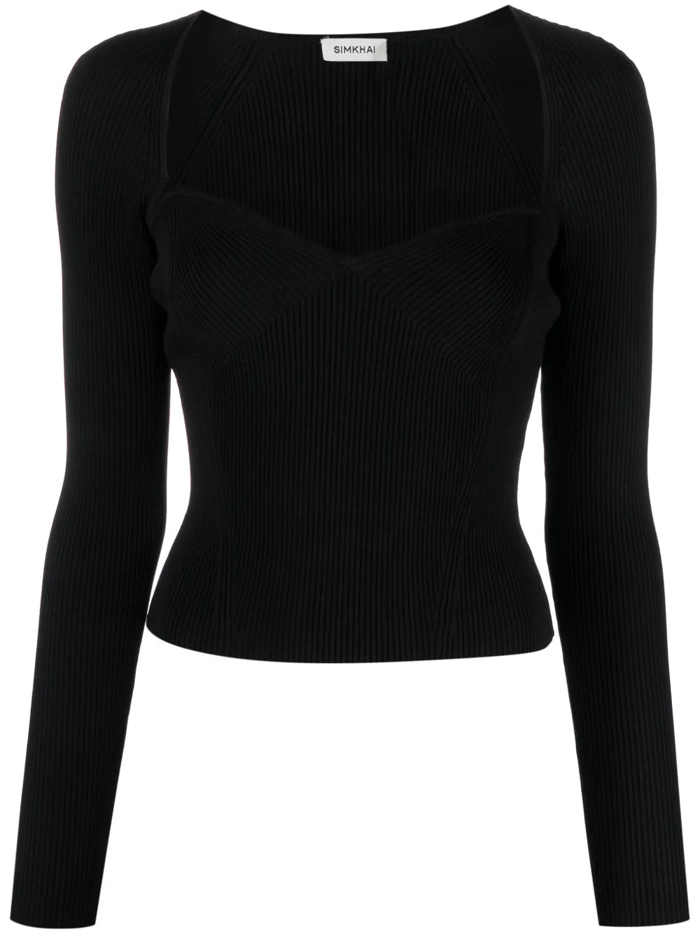 Giuliana Sweetheart-Neck Jumper