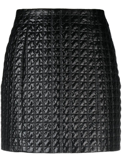 Quilted Shell Miniskirt