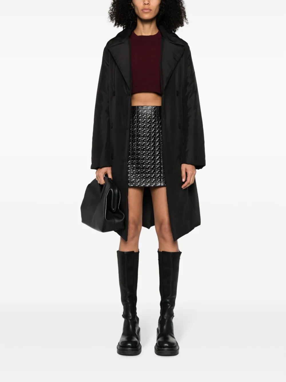 Quilted Shell Miniskirt