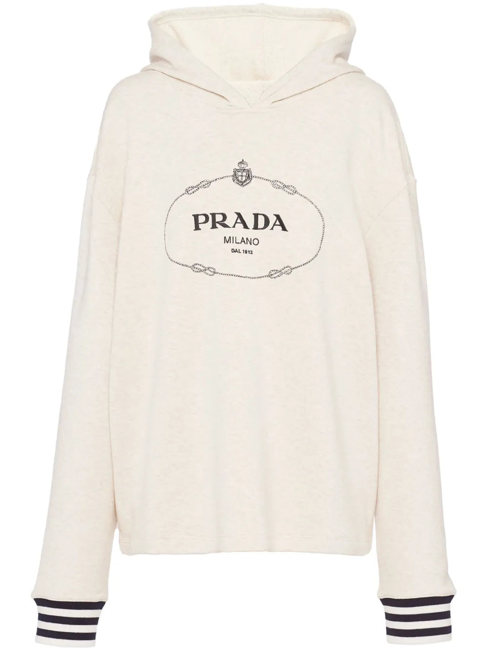 Logo-Embroidered Cotton Fleece Hoodie