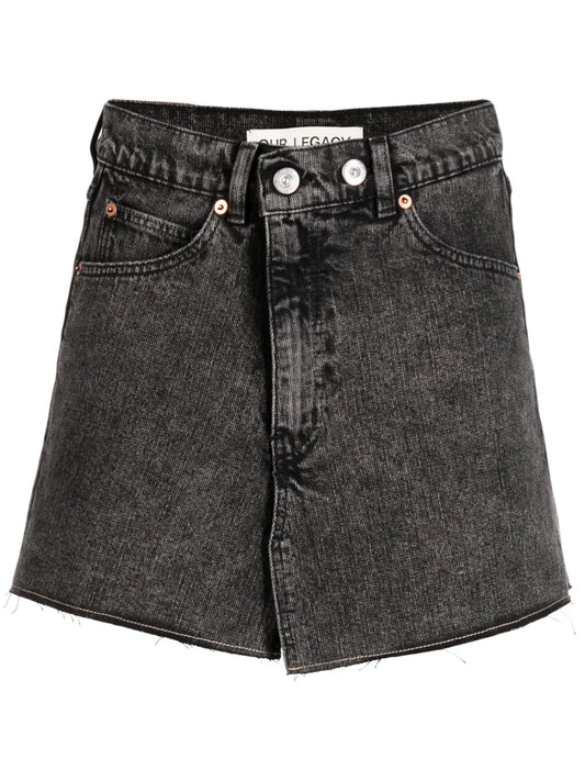 Cover Denim Miniskirt