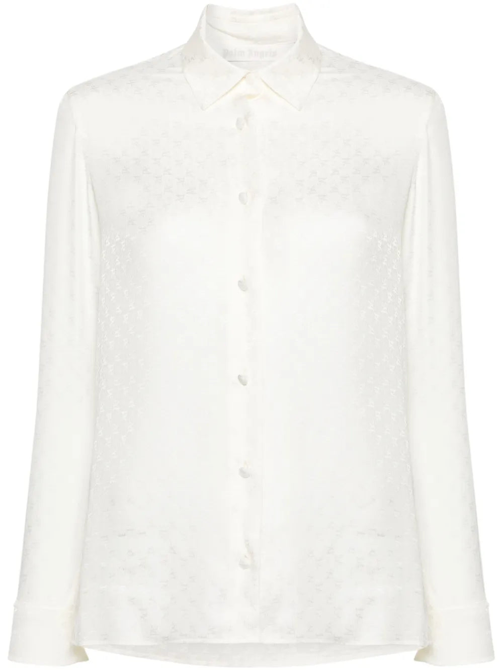 Monogram-Jacquard Silk Shirt