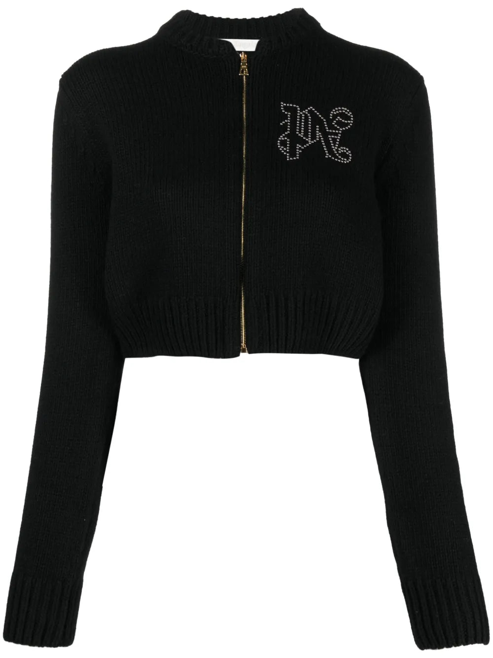 Monogram-Appliqu� Zip-Up Sweatshirt