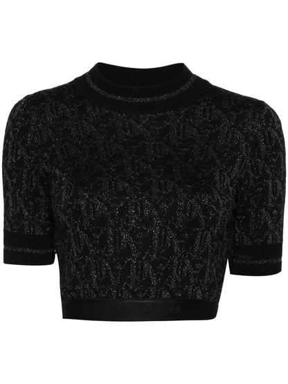 Monogram-Jacquard Knitted Top
