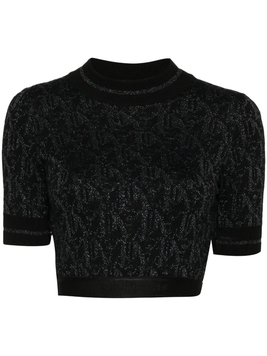 Monogram-Jacquard Knitted Top
