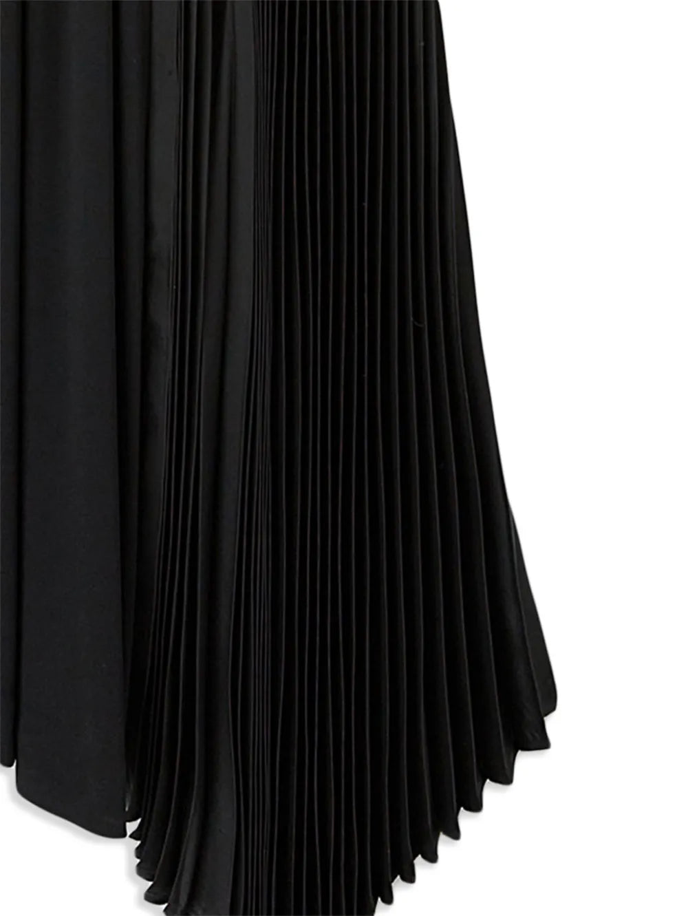 Asymmetric Pleated Maxi Dress
