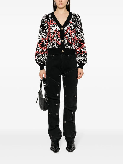 Leopard Cropped Cardigan